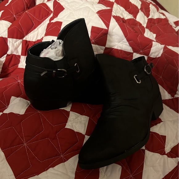 Black New Booties with Box - Picture 3 of 5